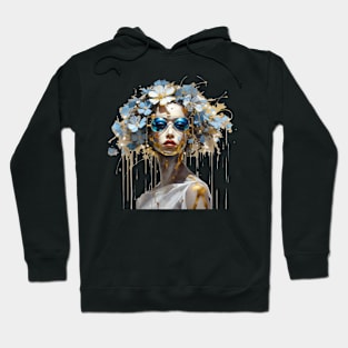 Lady with blue sunglasses Hoodie